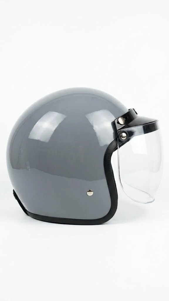 Retro Classic - Gunmetal Grey - Motorcycle helmet - Rp 400.000